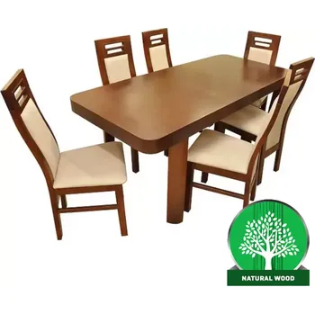 Jídelní set Jídelní set Nadja 2 1+6 Kaštan 140x80+40