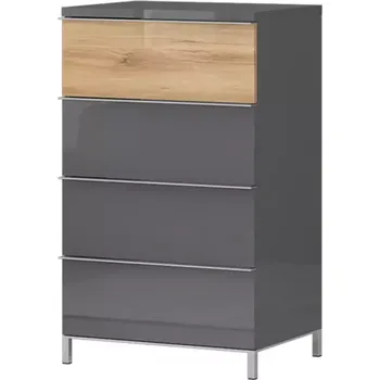 Předsíňová stěna Komoda 4s Onyx f4v/on pacific walnut/anthracit