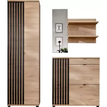 Předsíňová stěna Předsíňová stěna Pedro III HJZ PD3 hickory jackson/černá