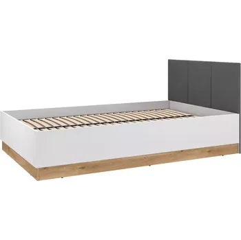 Ložnicová sestava Postel Torino 120+Rošt Flx 1202 bílá/dub castello/grafit