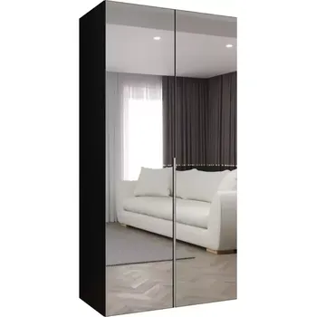 Předsíňová stěna Skříň Alicante III 100 černá/stříbrná