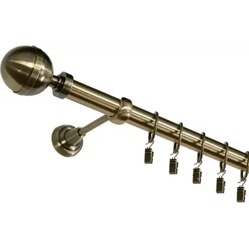 Garnýž Garnýž jednořadá 200 cm koule Fi 25 antické zlato