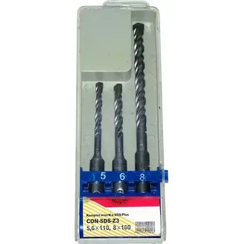 Vrták Vrtáky betonu dvojité, sada 3 ks, Condor