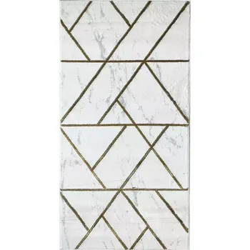 Koberec Koberec Frisee Diamond 0,8/1,5 A0052 bílá/zlatá