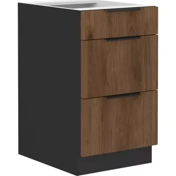 Kuchyňská skříňka Monza ořech okapi 40d 3s bb