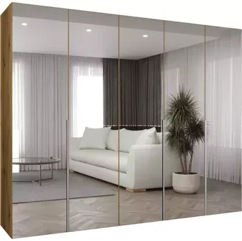 Předsíňová stěna Skříň Alicante III 250 artisan stříbrná