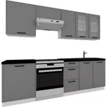 Kuchyňská linka Emily 180/240 šedá bb