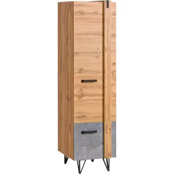 Předsíňová stěna Prádelník Lofter 45cm Dub Wot/Beton Mill