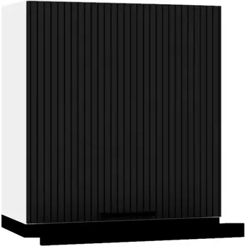 Kuchyňská skříňka Kuchyňská skříňka Kate w60/68 slim pl s černou kapucí černý puntík