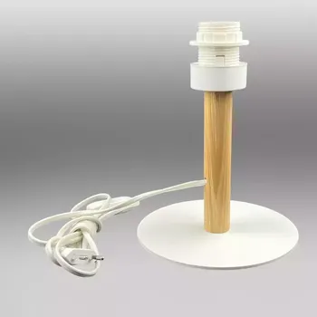 Stolní svítidlo 5268 dřevo / bílá LB1