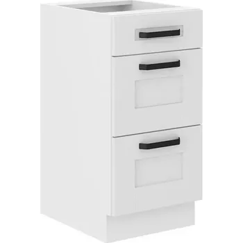 Kuchyňská skříňka Kuchyňská skříňka Luna bílý matný/bílý 40D 3S BB