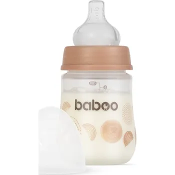 Baboo Anti-colic Feeding Bottle antikoliková lahev pro děti od narození Au Naturale, 0 m+ 180 ml