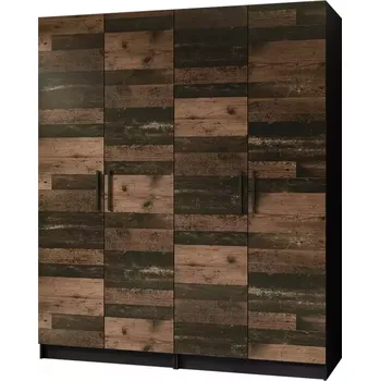 Ložnicová sestava Skříň 2x Gold 2D černá/old style