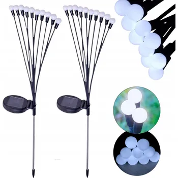 Venkovní osvětlení Solární lampa zapichovací Tessa černá 73 cm 2 ks