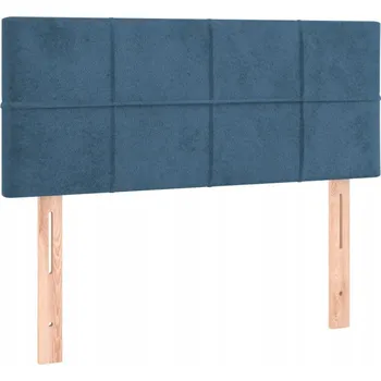 Čelo postele sametové tmavě modré 80 x 5 x 78/88 cm