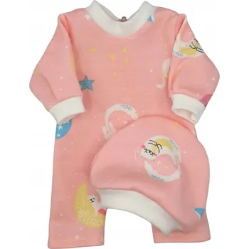 Oblečení pro panenku 30 cm - overal s čepičkou