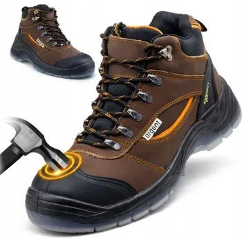 Pracovní obuv PRACOVNÍ kotníkové BOTY s ocelovou špičkou BOZP vysoké OCHRANNÉ S1 velikost 43