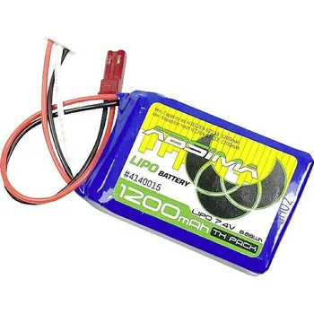RC vybavení Absima akupack Li-Pol (modelářství) 7.4 V 1200 mAh Počet článků: 2 Softcase BEC
