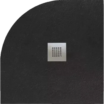 Sprchová vanička Vanička čtvrtkruhová Opal 80/80/2.6 černá