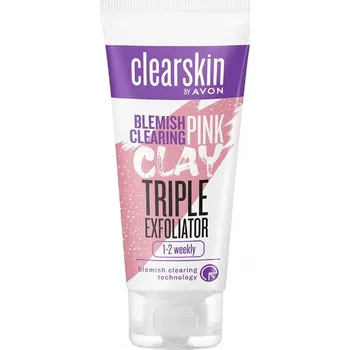 Pleťový peeling Avon Čisticí PLEŤOVÝ PEELING s růžovým jílem 75 ml 21774