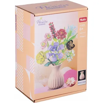 ostatní stavebnice KVĚTINOVÉ STAVEBNÍ STAVEBNICE 709 DÍLŮ