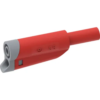 Měřicí kabel Electro PJP 1076-CD1-R laboratorní zástrčka zástrčka, rovná Ø pin: 4 mm červená 1 ks