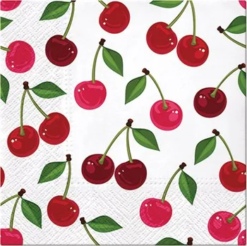 Papírový ubrousek Ubrousky PAW L 33x33cm Cherries Pattern