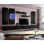 Obývací Stěna Fly E+Sklo Černá Zz Fy E5