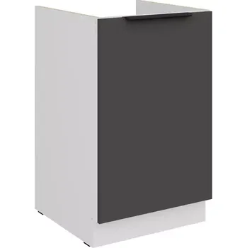 Kuchyňská skříňka Aria GR/WH Anti Fingerprint 50zl 1f Bb