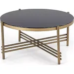 Konferenční stolek Ismena černá/zlatá
