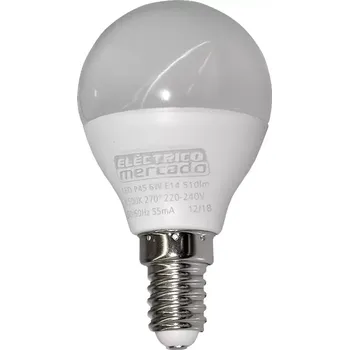 Žárovka Žárovka LED EM 6W P45 E14 6500K