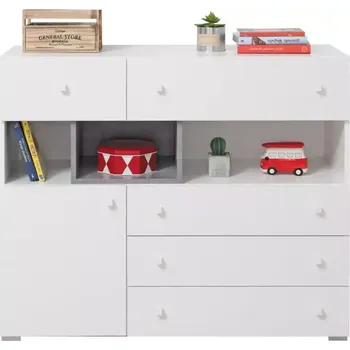 Komoda Komoda Sigma SI12 BíláLux/Betón