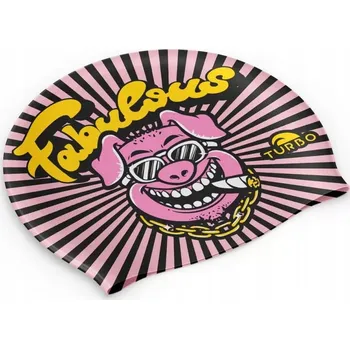 Plavecká čepice Silikonová plavecká čepice Turbo Faboulous Pig