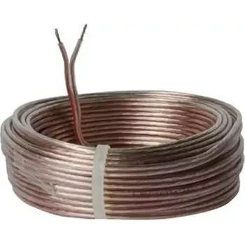 Kabel AV 10M, 2x0,75 průhledný