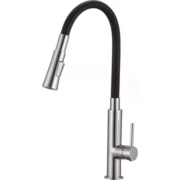 Vodovodní baterie Flexibilní dřezová baterie Samba Slim černá