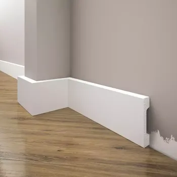 soklová lišta Podlahová lišta Elegance LPC-23-101 bílá mat