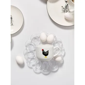 Sinsay - Skvrnitý hrnek s kuřetem - černá - 110HZ-99P - 110HZ-99P-ONE