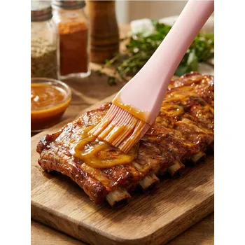 Kuchyňská stěrka Sinsay - Silikonová stěrka se štětečkem - pastelová růžová - 038HZ-03X - 038HZ-03X-ONE