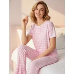 Sinsay - Dvoudílné kostkované pyžamo - růžová - 372IH-30P - 372IH-30P-XS
