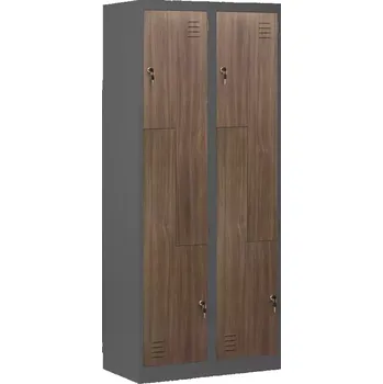 Kancelářská sestava Skříň Julia kov antracit/ořech