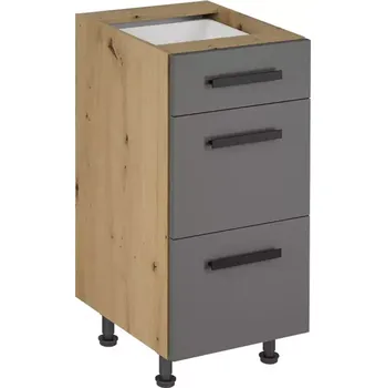 Kuchyňská skříňka Langen d40s3 úchytka grey