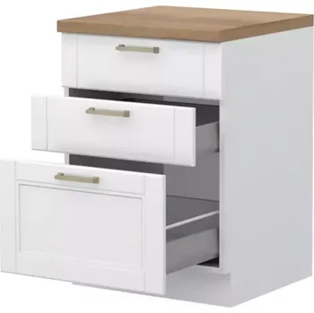 Kuchyňská Skříňka Tara R-60-3mbox/4 3s White Mat