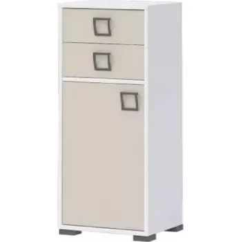 Dětský pokoj Komoda 1D2S Kiki OR12-BE/KI-01 white/sand