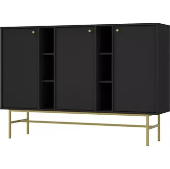 Kancelářská sestava Komoda Tokyo 3 3D černý grafit 823