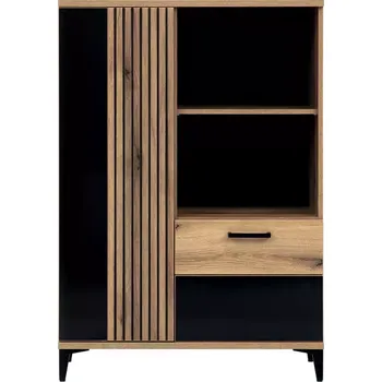 Komoda Skříňka Aris As05 dub evoke/černá