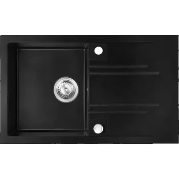 Granitový dřez Dřez granitový 1k. 48/78. černá DRGM48/78BA