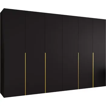 Předsíňová stěna Skříň Alicante I 300 černá/zlatá