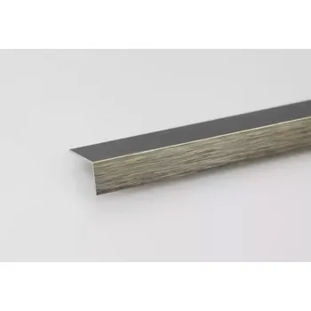 Stavební materiál Rohový Profil ALU Kartáčovaný Titan 20x20x1000