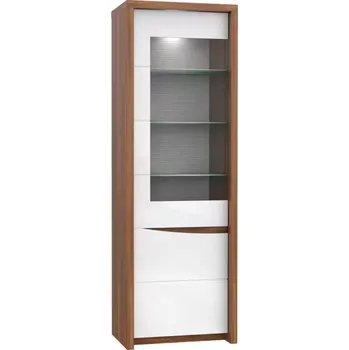 Vinotéka Vitrína Saint Tropez 63cm Dub Sangallo/Bílý