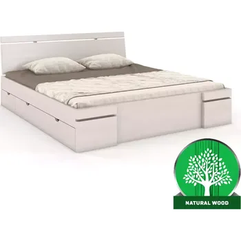 Ložnicová sestava Postel borovicová Skandica Sparta maxi+zásuvka 140x200 bílá